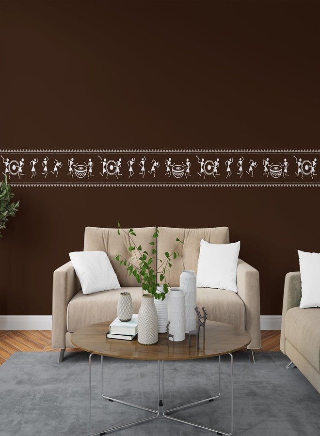 StenCart Warli Tribal Art Pack of 4 Reusable Wall Stencil Design Stencil for Wall Painting Home Wall Decoration(16 inch x 24 inch)-Suitable for Room Decor,Ceiling and Floors Stencil - Image 4